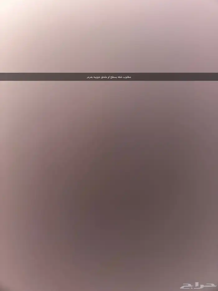 مطلوب شقه بسطح او محلق 0