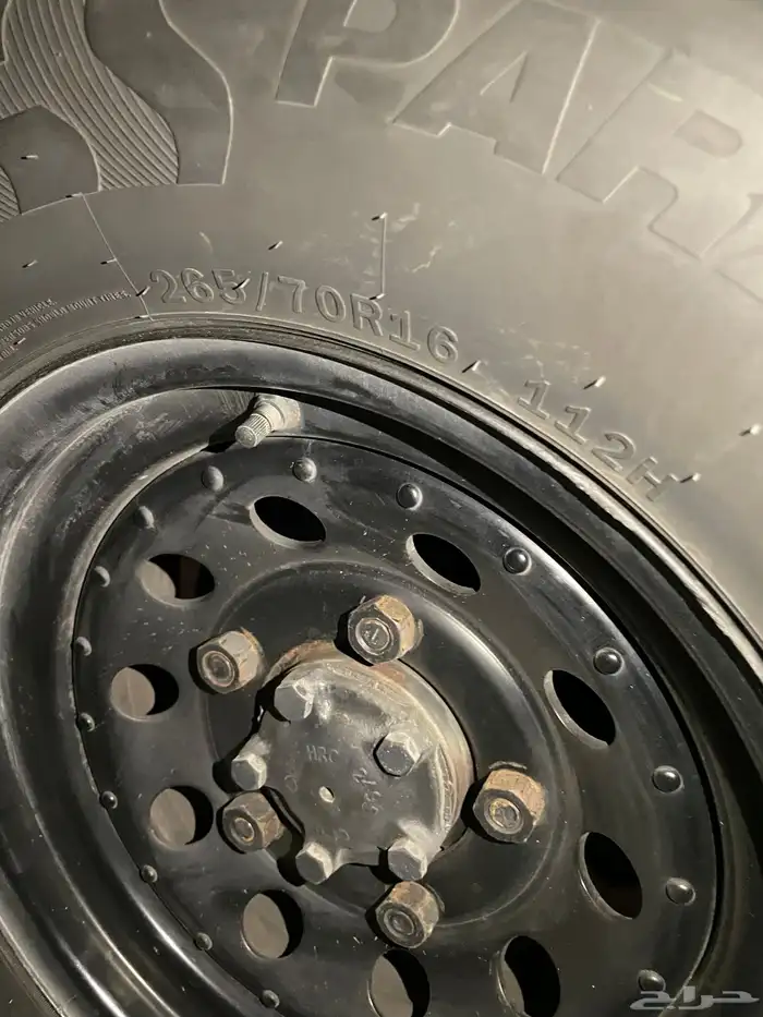 للبيع تواير اربعه مقاس 265 70R16 6
