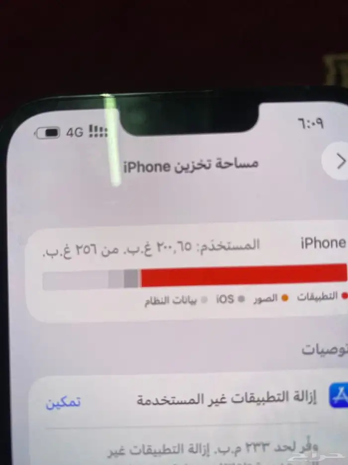 جوال ايفون 13 بروماكس السعه 256 بطاريه 83 4