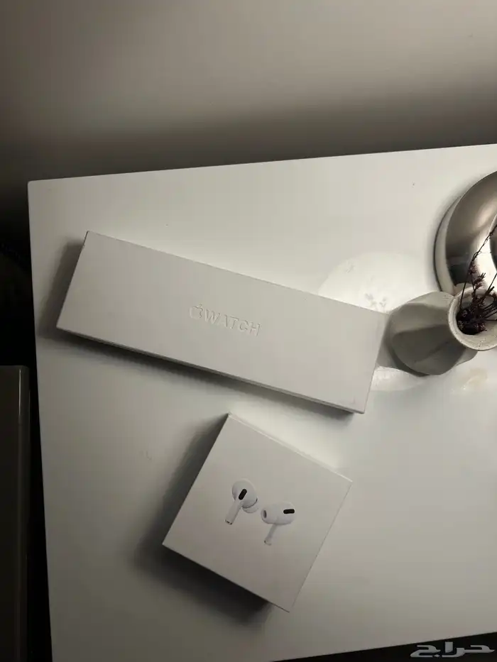 ساعة ابل وسماعة جديد للبيع 0