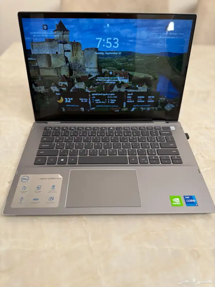 للبيع لابتوب - Dell Inspiron 14 5000 2 in 1 - شبه جديد 7