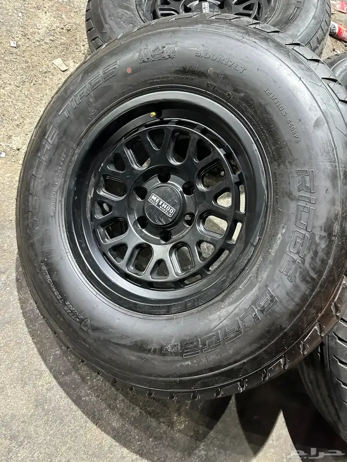 جنوط ميثود 6 مسمار مع كفرات شاهين تيلندي مقاس 17 15