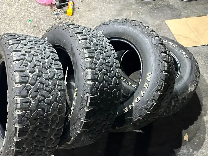 كفرات نص حجري ودواي مقاس 275 65 18 14