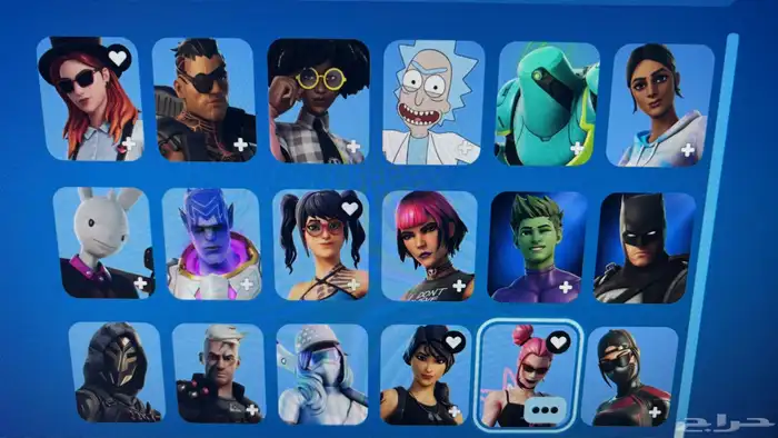 حساب فورت نايت مميز  بنت الطيارة  سكلتون سايرن  رقصات حصرية 3