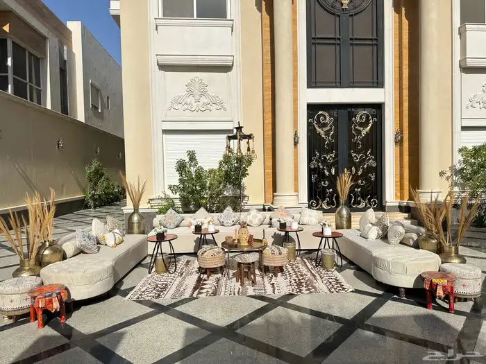 الحفلات المناسبات جلسات خارجية  اجار يومي 3