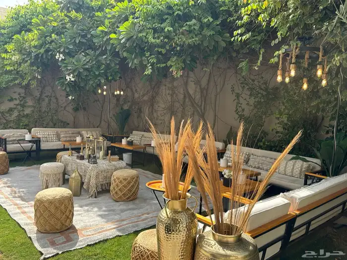 الحفلات المناسبات جلسات خارجية  اجار يومي 7