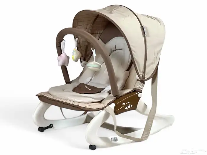 جلاسة للأطفال مع العاب تعليق وموسيقى - كرسي هزاز للمواليد 15