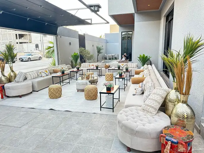 الحفلات المناسبات جلسات خارجية  اجار يومي 1