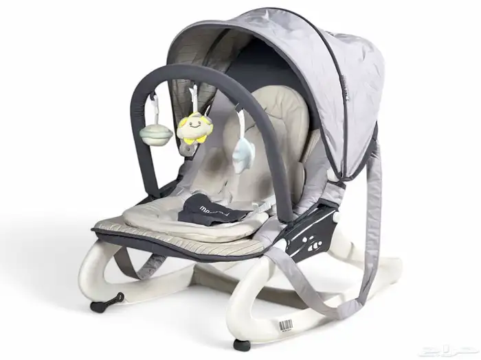 جلاسة للأطفال مع العاب تعليق وموسيقى - كرسي هزاز للمواليد 0