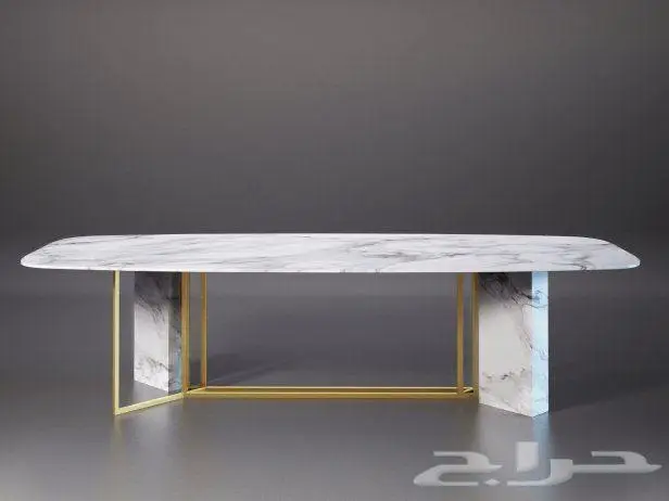 طاولة طعام سفرة رخام اصلي و ستيل بسعر مميز 0