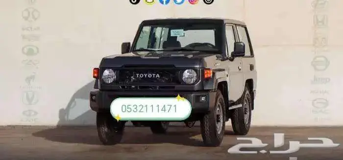 تويوتا لاند كروزر ربع سلق بنزين رمادي لوحات 2025 0