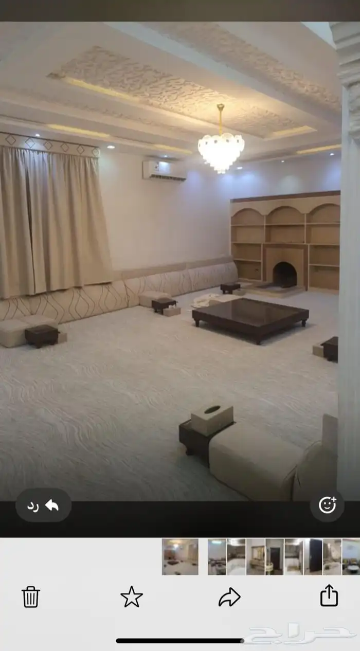 دور مؤثث للايجار ب حي الجنادرية 0
