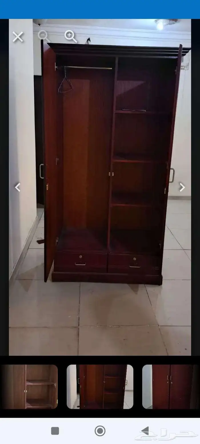 دولاب خشبي ضلفتين 2