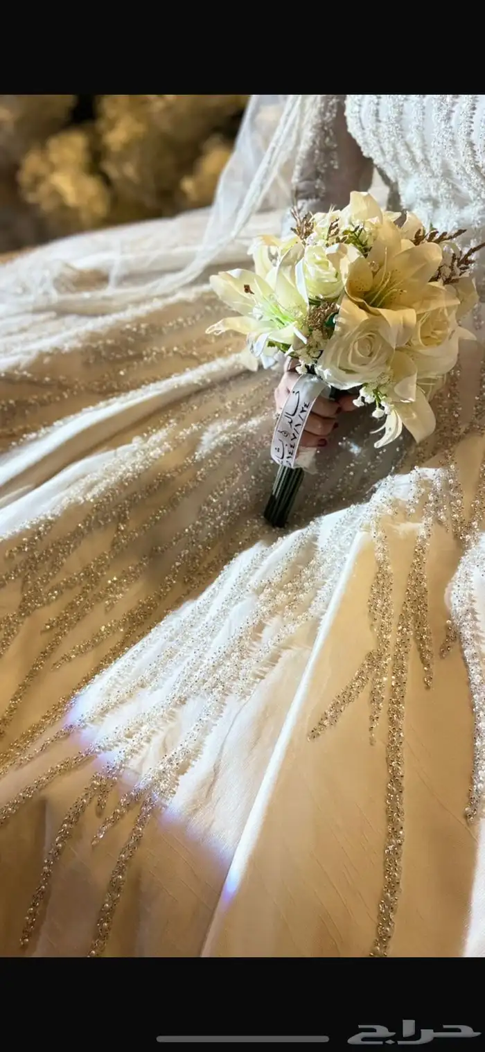 فستان زفاف مع كامل ملحقاته 3