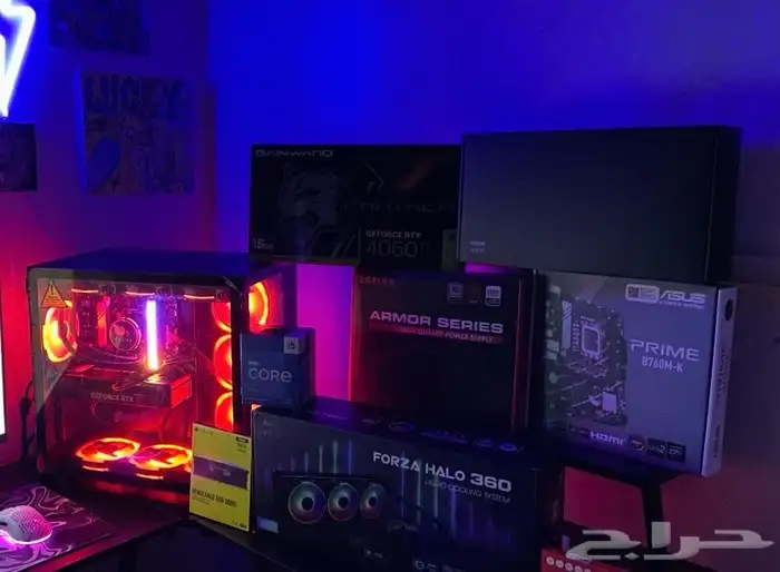 بي سي قيمنق 4060ti 16g معالج i513f 1