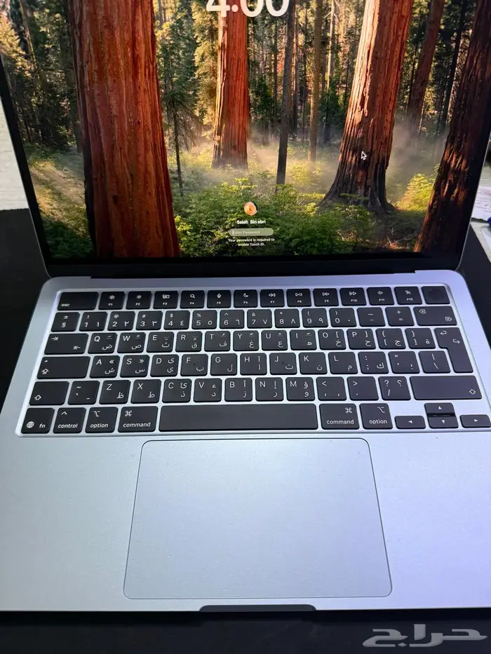 MacBook Air m4 2025 ازرق سماوي عليه ضمان ضد الكسر من اكسترا 0