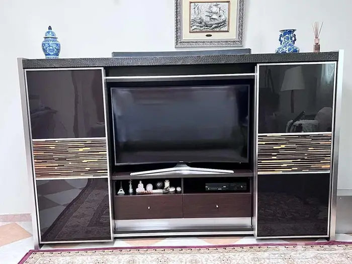 مكتبة تلفزيون أبواب سحاب مودرن 0