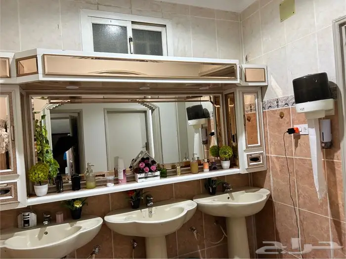 طقم 3 مغاسل ومراية ودروج 3