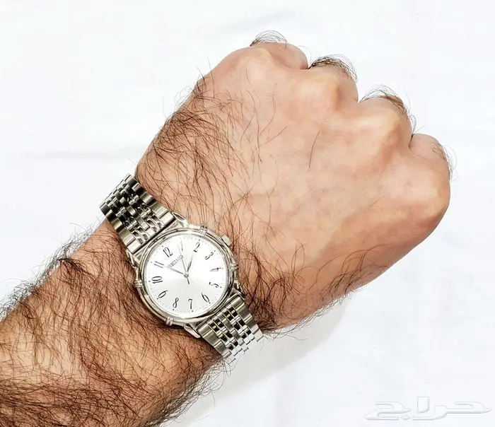 ساعة سيكو يابانية ارقام انجليزية واضحة للشيبان ب 500 ريال 10