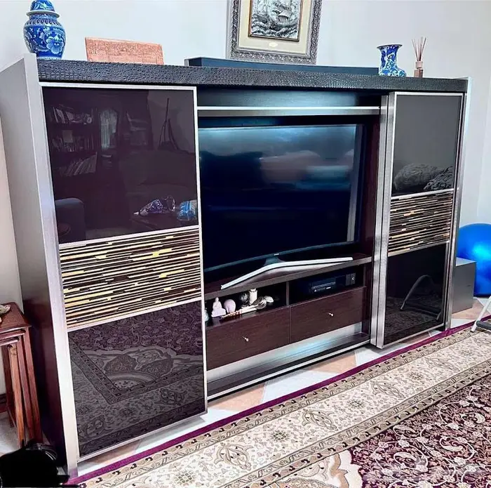 مكتبة تلفزيون أبواب سحاب مودرن 2