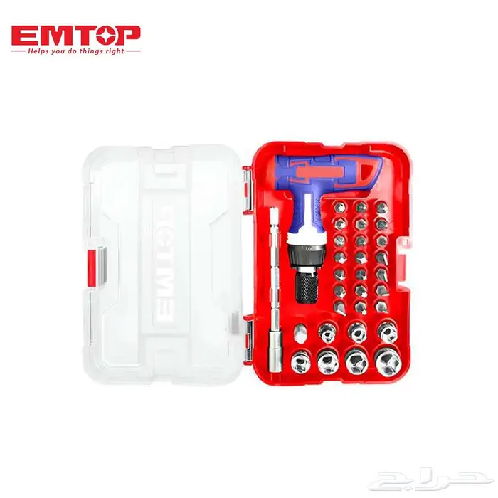 مجموعة مفكات متعددة من EMTOP   31 قطعة بمفك T لسهولة التحكم 0
