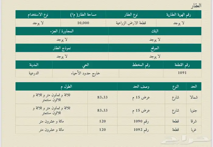 ارض زراعية للبيع في العمارية 0