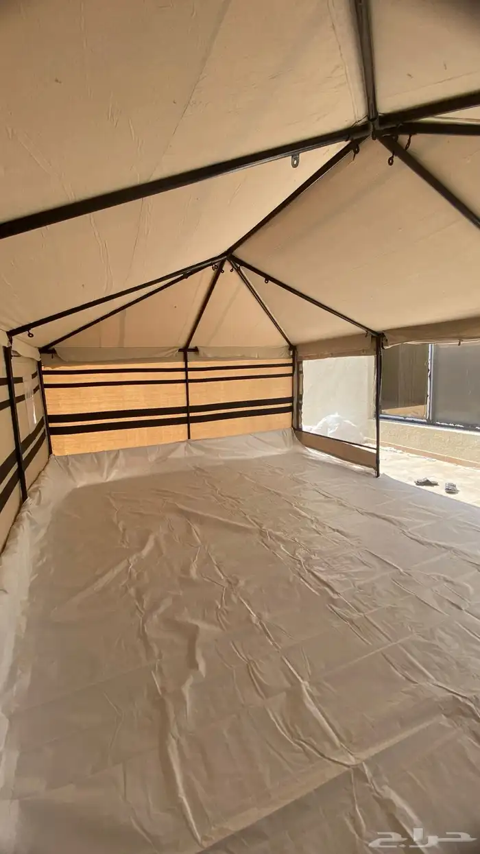 خيمة الضيافة نضام هيكل بدون اطناب 4