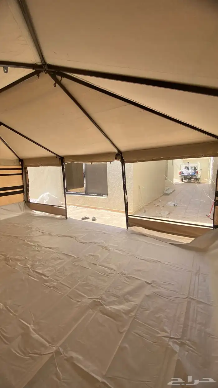 خيمة الضيافة نضام هيكل بدون اطناب 7