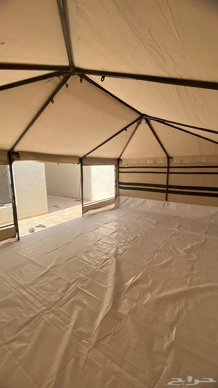 خيمة الضيافة نضام هيكل بدون اطناب 2