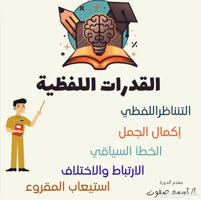 معلم قدرات لفظية خبرة. 0