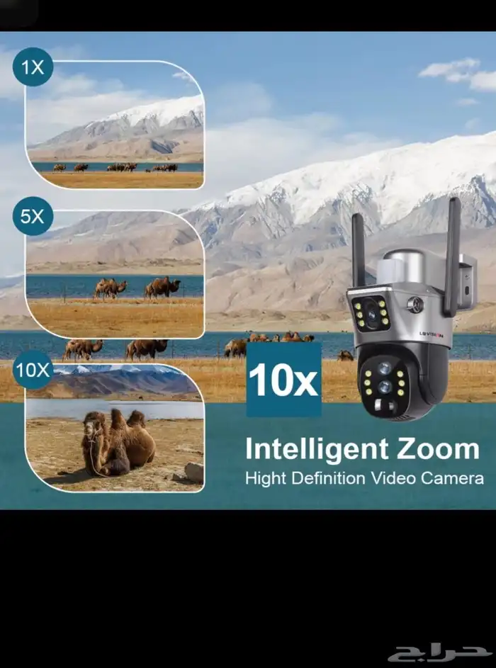 كاميرا طاقة شمسية زووم 10 X4G ( عدستين ثابته ومتحركة) 1