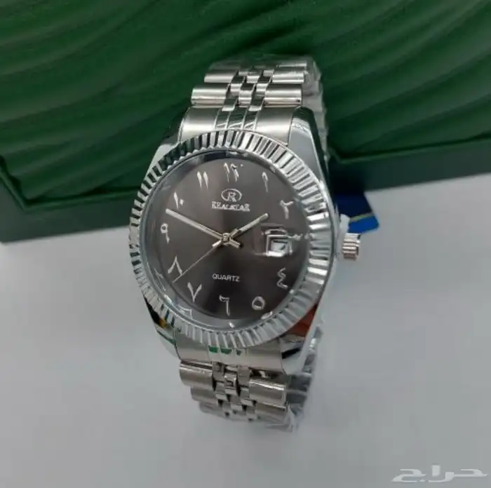 ساعة شبيهة رولكس بارقام عربية للبيع 0