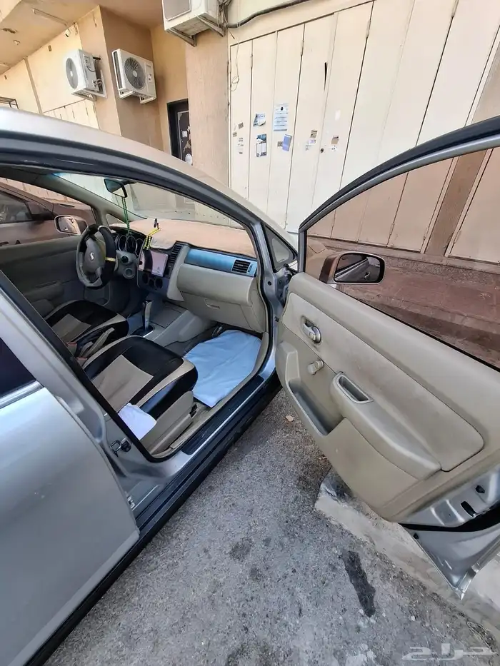 نيسان تيدا موديل 2007 ممشى بسيط سيارة موظف نظيفه خالص 7