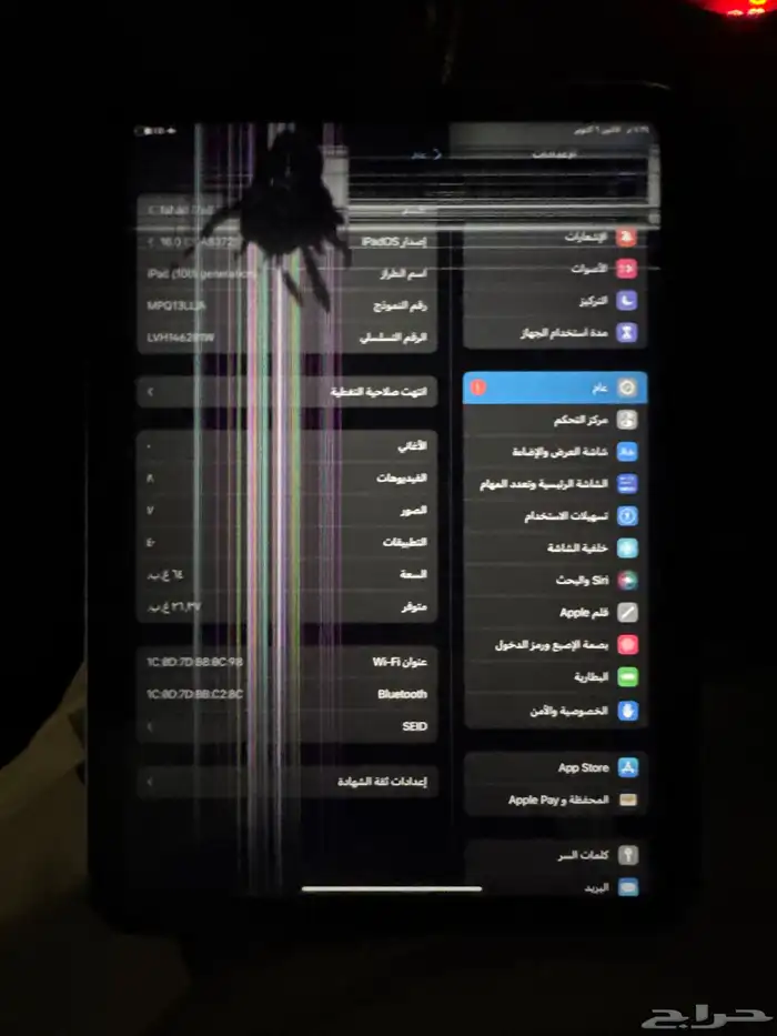 ايباد الجيل العاشر لون ازرق 0