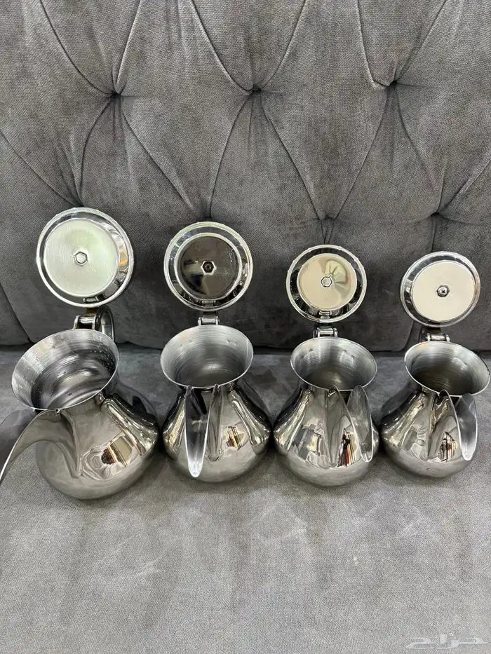 طقم دلة العساف عريض عدد 4 1