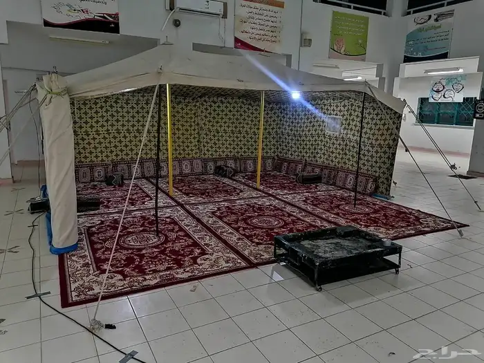 المجمعة تاجير بيوت شعر. خيام عادية. منقل الحطب 4