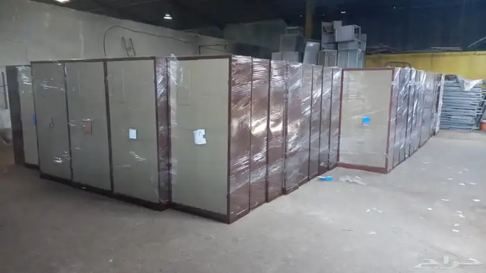 دولاب ملابس حديد بابين الون بيج بني جديد 4