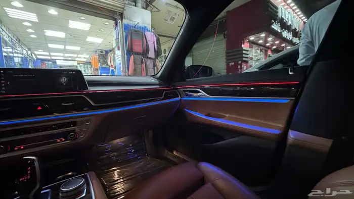 تركيب لد داخلي على سيارة BMW 740 2019 1