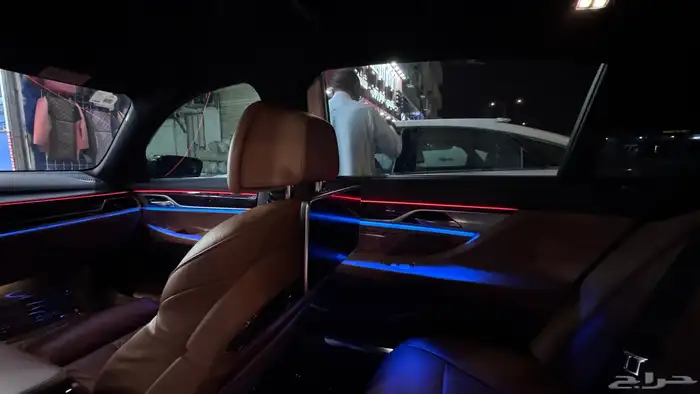 تركيب لد داخلي على سيارة BMW 740 2019 2