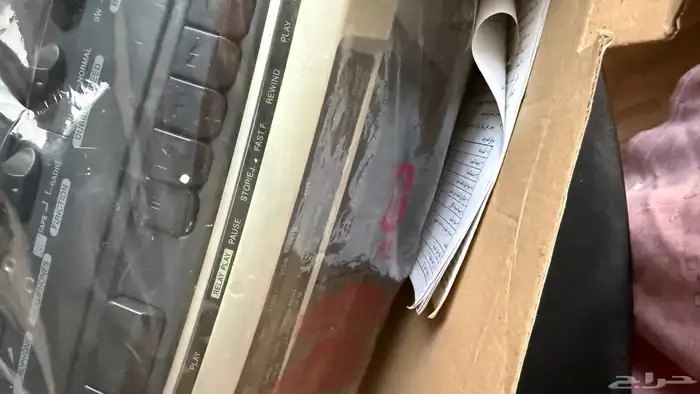 مسجل كاسيت ستيريو سنوا كبير صناعة قديمة جديد بالكرتون 3