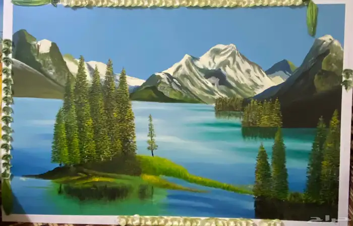 لوحات مناضر طبيعية (رسم يدوي) 2