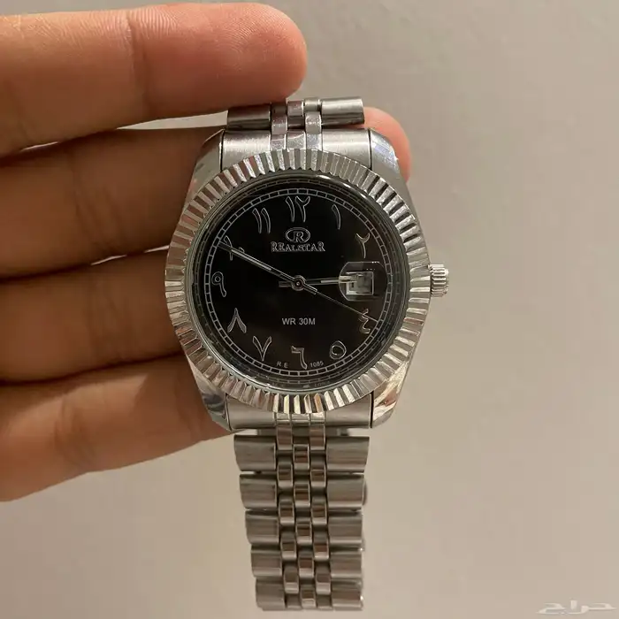 ساعة شبيهة رولكس بارقام عربية للبيع 2