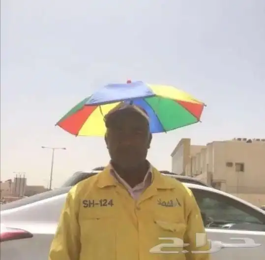 مظلة رأس للعمال توقي من حرارة الشمس للتوزيع الخيري والصدقات 8