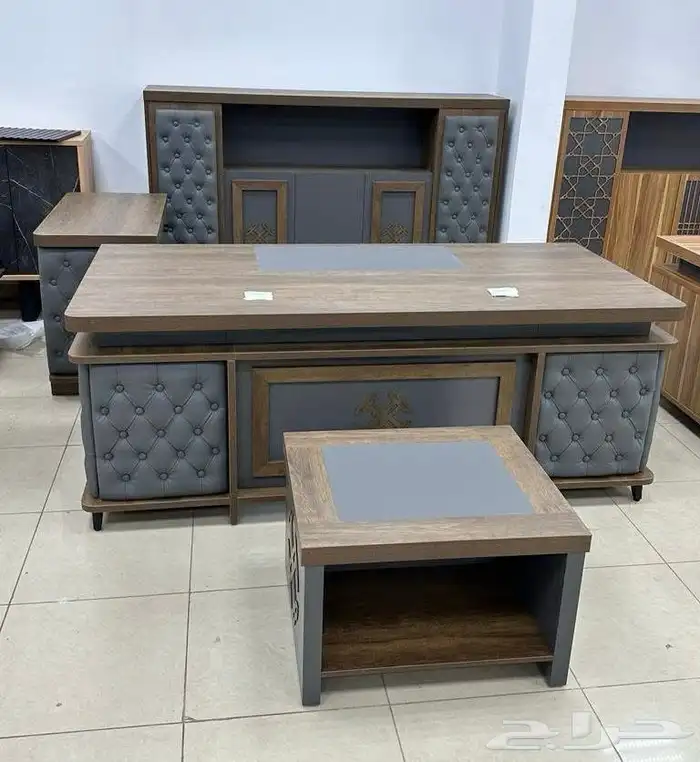 office furniture جديد مكتب طقم مدير و مكاتب مودرن إداري فخم 0