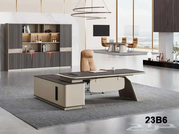 office furniture جديد مكتب طقم مدير و مكاتب مودرن إداري فخم 11