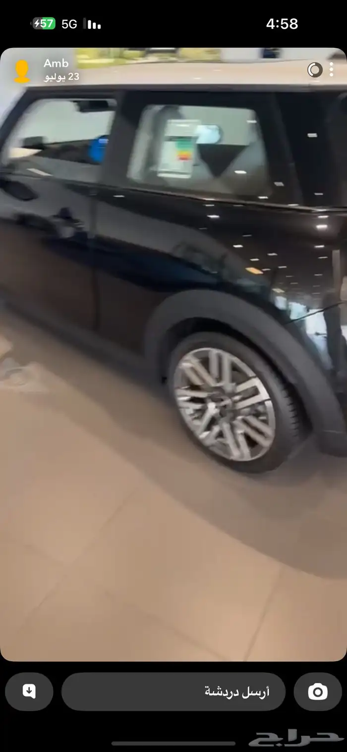 ميني كوبر سي اسود من جوا جلد ابيض 2025 3