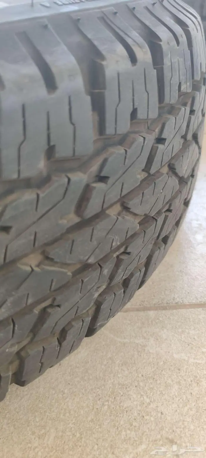 طقم كفرات برجستون 245 75 17 تاريخ 24 شبه جديدة 0