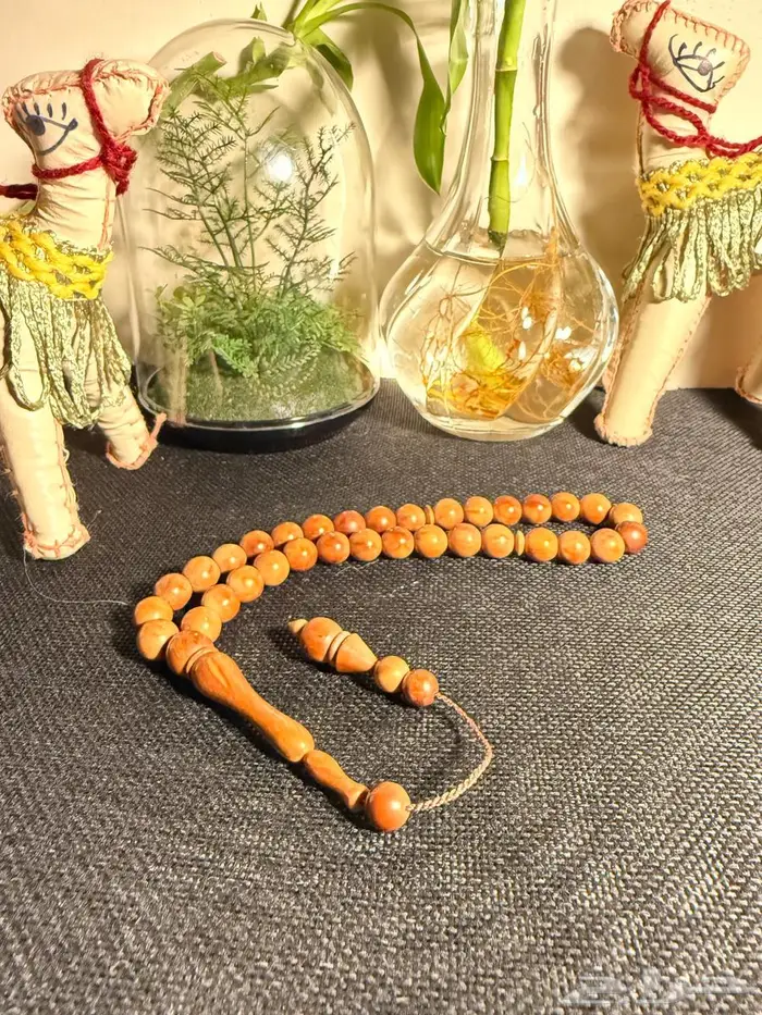 مسبحة كوك خشب طبيعي فاخر عدد 33 خرز 0
