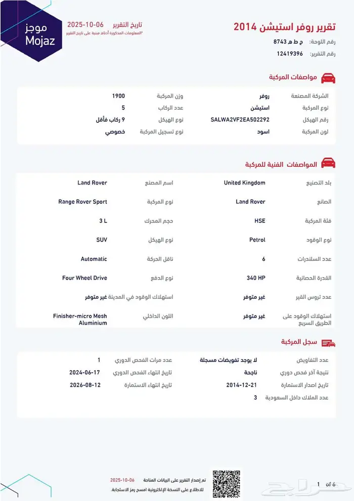 رنج روفر سبورت 2014م سوبر تشارج 6 سلندر (ممشى قليل) 28