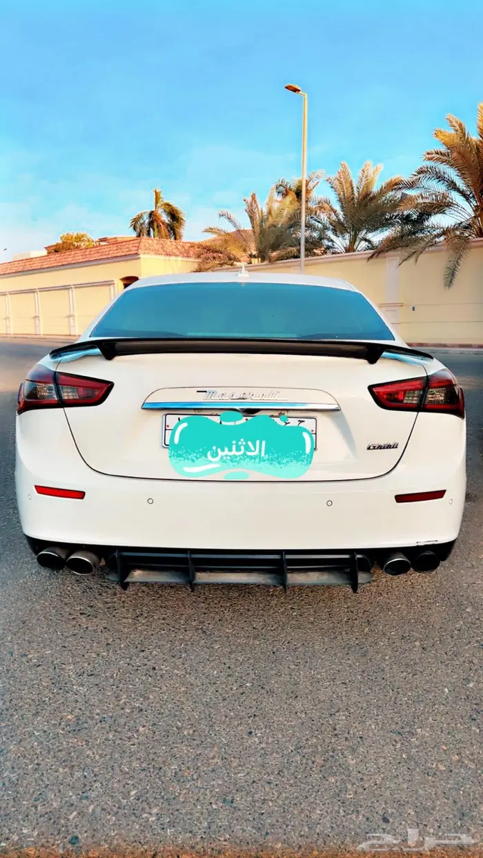مازراتي جيبلي أبيض لولي واردة السعودية 3